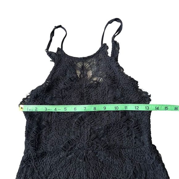 Intimately Free People She's Got It Dress Womens XS Black Lace Asymmetrical Hem - Picture 4 of 8